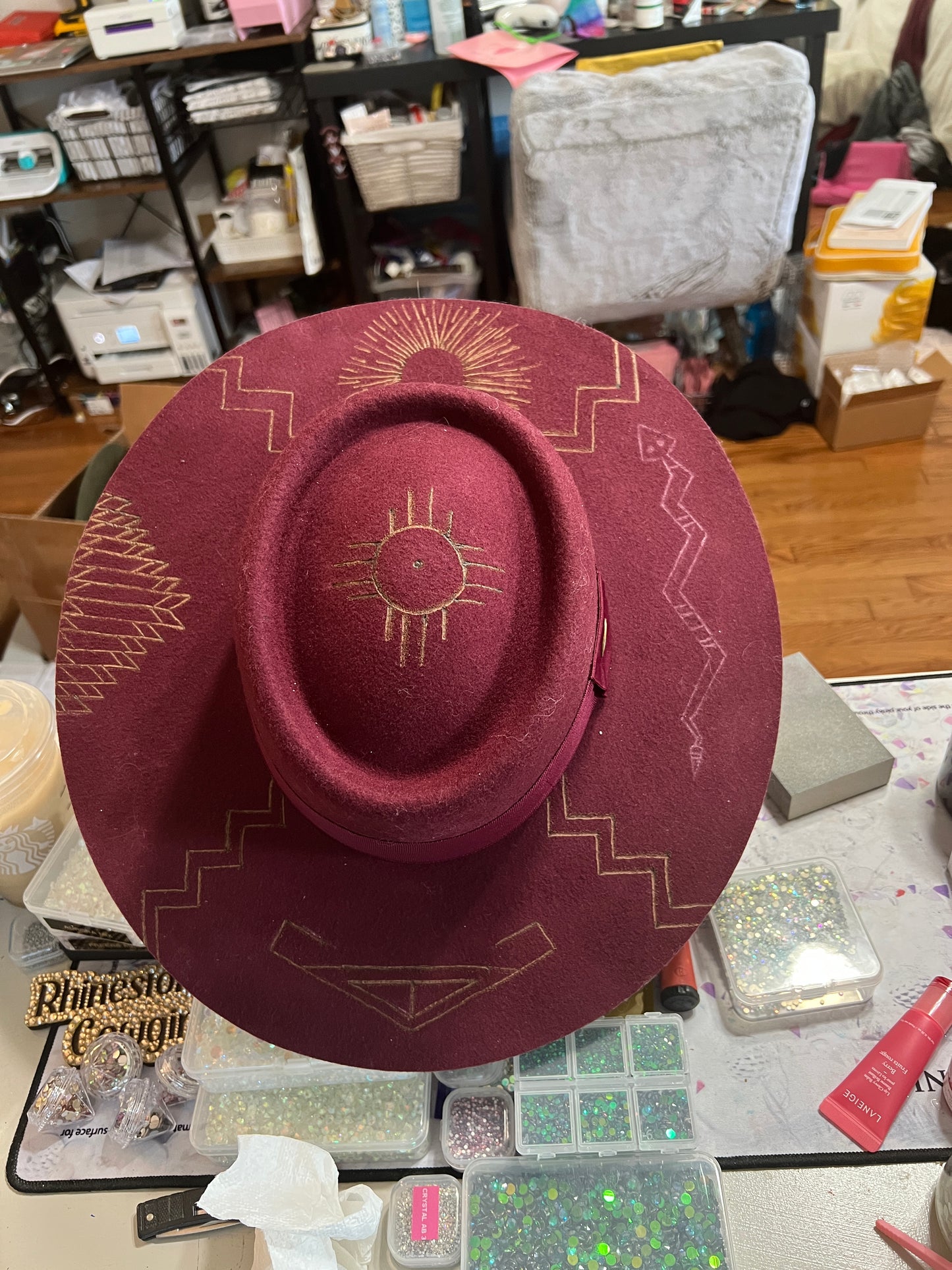 Premium Cashmere Wool Cowgirl Hat - Custom Design