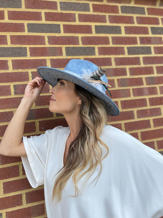 Vegan Suede Cowgirl Hat - Custom Design