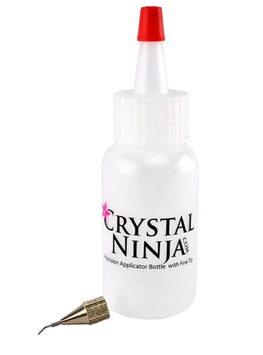 CrystalNinja Precision Glue Bottle w/Tip & Pin, NO GLUE